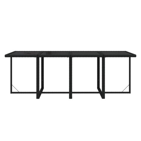 9-CZ. ZESTAW MEBLI OGRODOWYCH Z PODUSZKAMI POLIRATTAN CZARNY