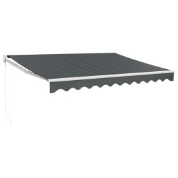 ZWIJANA MARKIZA ANTRACYTOWA 3,5X2,5M TKANINA I ALUMINIUM
