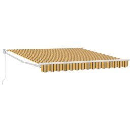 MARKIZA TARASOWA BALKONOWA CHOWANA RĘCZNA 300X250 CM WIELOKOLOROWA PASY UV