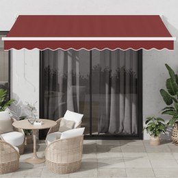 RĘCZNIE ZWIJANA MARKIZA BURGUNDOWA 350X250CM