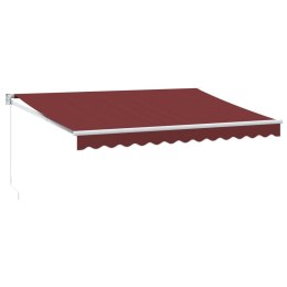 RĘCZNIE ZWIJANA MARKIZA BURGUNDOWA 350X250CM
