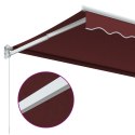 RĘCZNIE ZWIJANA MARKIZA BURGUNDOWA 350X250CM