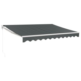 ZWIJANA MARKIZA ANTRACYTOWA 3X2,5M TKANINA I ALUMINIUM