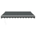 ZWIJANA MARKIZA ANTRACYTOWA 3X2,5M TKANINA I ALUMINIUM