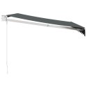 ZWIJANA MARKIZA ANTRACYTOWA 3X2,5M TKANINA I ALUMINIUM