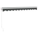 ZWIJANA MARKIZA ANTRACYTOWA 3X2,5M TKANINA I ALUMINIUM