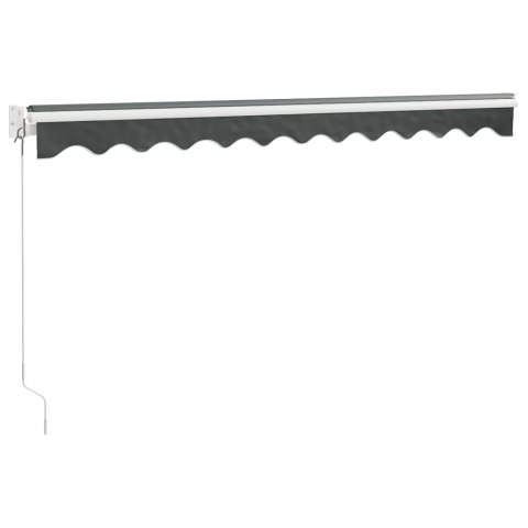 ZWIJANA MARKIZA ANTRACYTOWA 3X2,5M TKANINA I ALUMINIUM