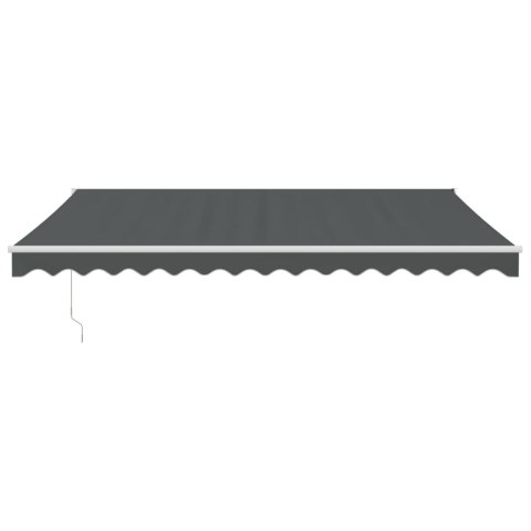 ZWIJANA MARKIZA ANTRACYTOWA 4X3M TKANINA I ALUMINIUM