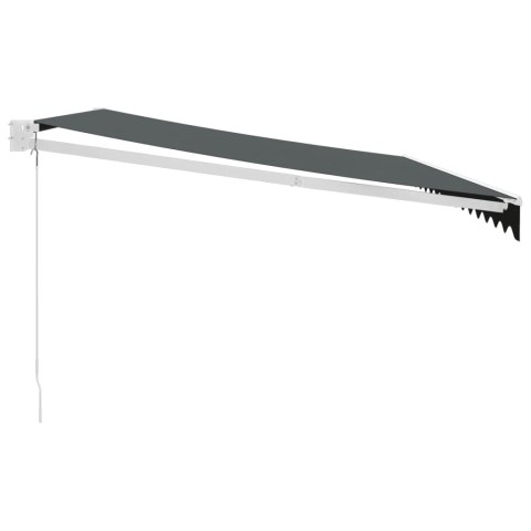 ZWIJANA MARKIZA ANTRACYTOWA 4X3M TKANINA I ALUMINIUM