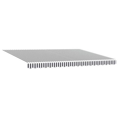 ZWIJANA MARKIZA ANTRACYTOWO-BIAŁA 4,5X3M TKANINA I ALUMINIUM