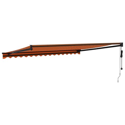 ZWIJANA MARKIZA AUTOMATYCZNA POMARAŃCZOWO-BRĄZOWA 4X3M