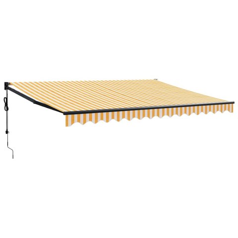 ZWIJANA MARKIZA AUTOMATYCZNA ŻÓŁTO-BIAŁA 4X3M