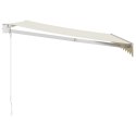 ZWIJANA MARKIZA KREMOWA 3,5X2,5M TKANINA I ALUMINIUM