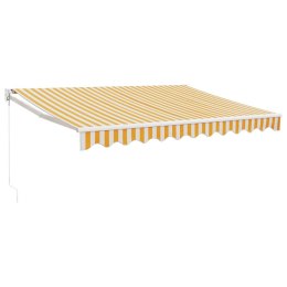 ZWIJANA MARKIZA ŻÓŁTO-BIAŁA 3,5X2,5M TKANINA I ALUMINIUM