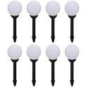 LAMPY DO OŚWIETLENIA ŚCIEŻKI 8 SZT LED 15CM ZE SZPIKULCAMI
