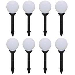 LAMPY DO OŚWIETLENIA ŚCIEŻKI 8 SZT LED 15CM ZE SZPIKULCAMI