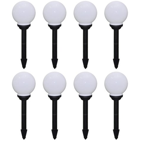 LAMPY DO OŚWIETLENIA ŚCIEŻKI 8 SZT LED 15CM ZE SZPIKULCAMI