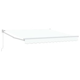 MARKIZA ZWIJANA BIAŁY 350X250CM POLIESTER I ALUMINIUM