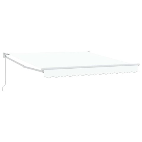 MARKIZA ZWIJANA BIAŁY 350X250CM POLIESTER I ALUMINIUM