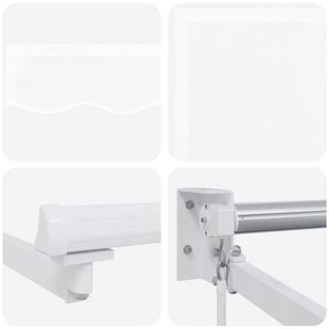 MARKIZA ZWIJANA BIAŁY 350X250CM POLIESTER I ALUMINIUM