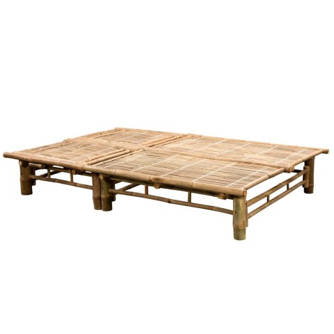 2-OSOBOWY LEŻAK OGRODOWY Z PODUSZKAMI BAMBUSOWY