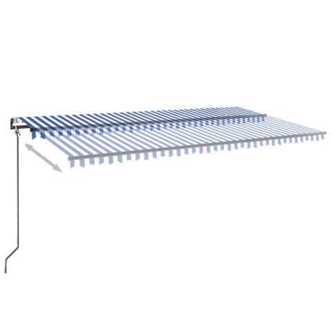 AUTOMATYCZNIE ZWIJANA MARKIZA LED I CZUJNIK WIATRU 600X350CM