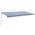 AUTOMATYCZNIE ZWIJANA MARKIZA LED I CZUJNIK WIATRU 600X350CM