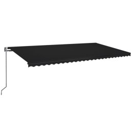 AUTOMATYCZNIE ZWIJANA MARKIZA LED I CZUJNIK WIATRU 600X350CM