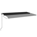 AUTOMATYCZNIE ZWIJANA MARKIZA LED I CZUJNIK WIATRU 600X350CM