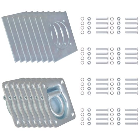 PIERŚCIENIE MOCUJĄCE 8 SZT. STAL OCYNKOWANA 2000KG
