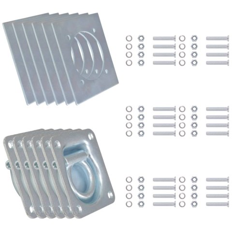 PIERŚCIENIE MOCUJĄCE ŁADUNEK 6 SZT STAL OCYNKOWANA 2000KG