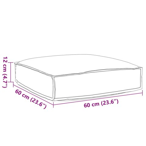 PODUSZKA ANTRACYT 60X60X12CM MATERIAŁ OXFORD