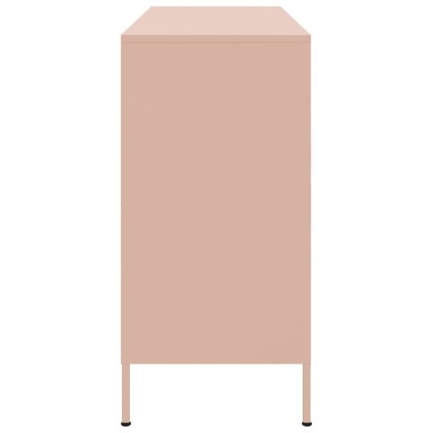 SZAFKA RÓŻOWA 100,5X39X79CM STAL