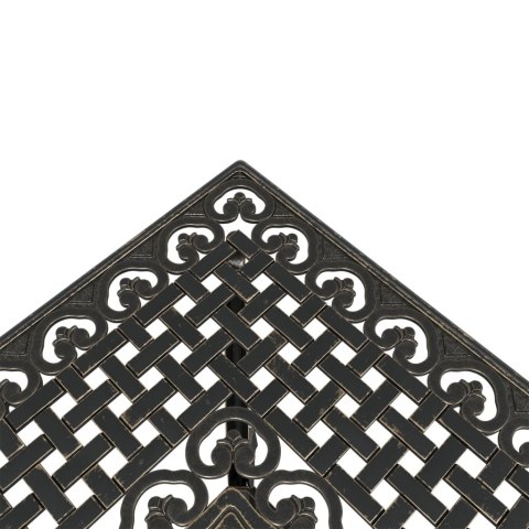 5-CZĘŚCIOWY ZESTAW MEBLI OGRODOWYCH BRĄZ ODLEWANE ALUMINIUM