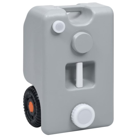 TURYSTYCZNY POJEMNIK NA WODĘ NA KÓŁKACH 25 L SZARY