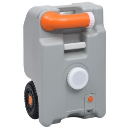 TURYSTYCZNY POJEMNIK NA WODĘ NA KÓŁKACH 25 L SZARY