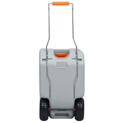 TURYSTYCZNY POJEMNIK NA WODĘ NA KÓŁKACH 25 L SZARY