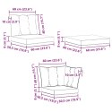 ZESTAW SOF NA ZEWNĄTRZ Z PODUSZKĄ 7 EL. NATURALNY I JASNY SZARY