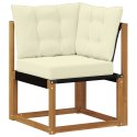 ZESTAW SOF NA ZEWNĄTRZ Z PODUSZKĄ 8 EL. NATURALNY I KREMOWY