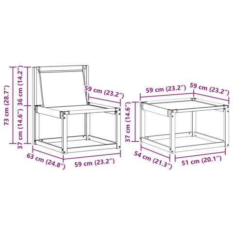 ZESTAW SOF NA ZEWNĄTRZ Z PODUSZKĄ 6 EL. NATURALNY I KREMOWY