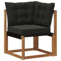 ZESTAW SOF NA ZEWNĄTRZ Z PODUSZKĄ 9 EL. NATURALNY I CZARNY