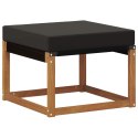 ZESTAW SOF NA ZEWNĄTRZ Z PODUSZKĄ 9 EL. NATURALNY I CZARNY