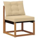 ZESTAW SOF NA ZEWNĄTRZ Z PODUSZKĄ 7 EL. NATURALNY I BEŻOWY