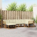 ZESTAW SOF NA ZEWNĄTRZ Z PODUSZKĄ 18 EL. NATURALNY I KREMOWY