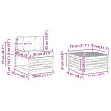 ZESTAW SOF NA ZEWNĄTRZ Z PODUSZKĄ 5 EL. NATURALNY I BEŻOWY