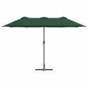 PARASOLKA OGRODOWA ZIELONY 370X197X239CM