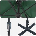 PARASOLKA OGRODOWA ZIELONY 370X197X239CM