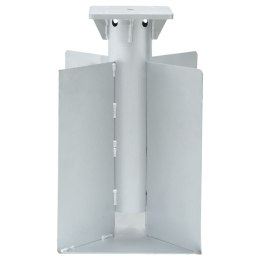 PODSTAWA POD PARASOL IN-GROUND SREBRNA 27,5X27,5X45CM STAL
