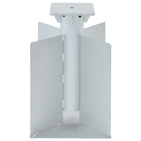 PODSTAWA POD PARASOL IN-GROUND SREBRNA 27,5X27,5X45CM STAL