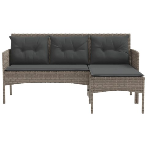 ZESTAW SOF NA OGRÓD Z PODUSZKĄ 2 EL. POLIRATTAN